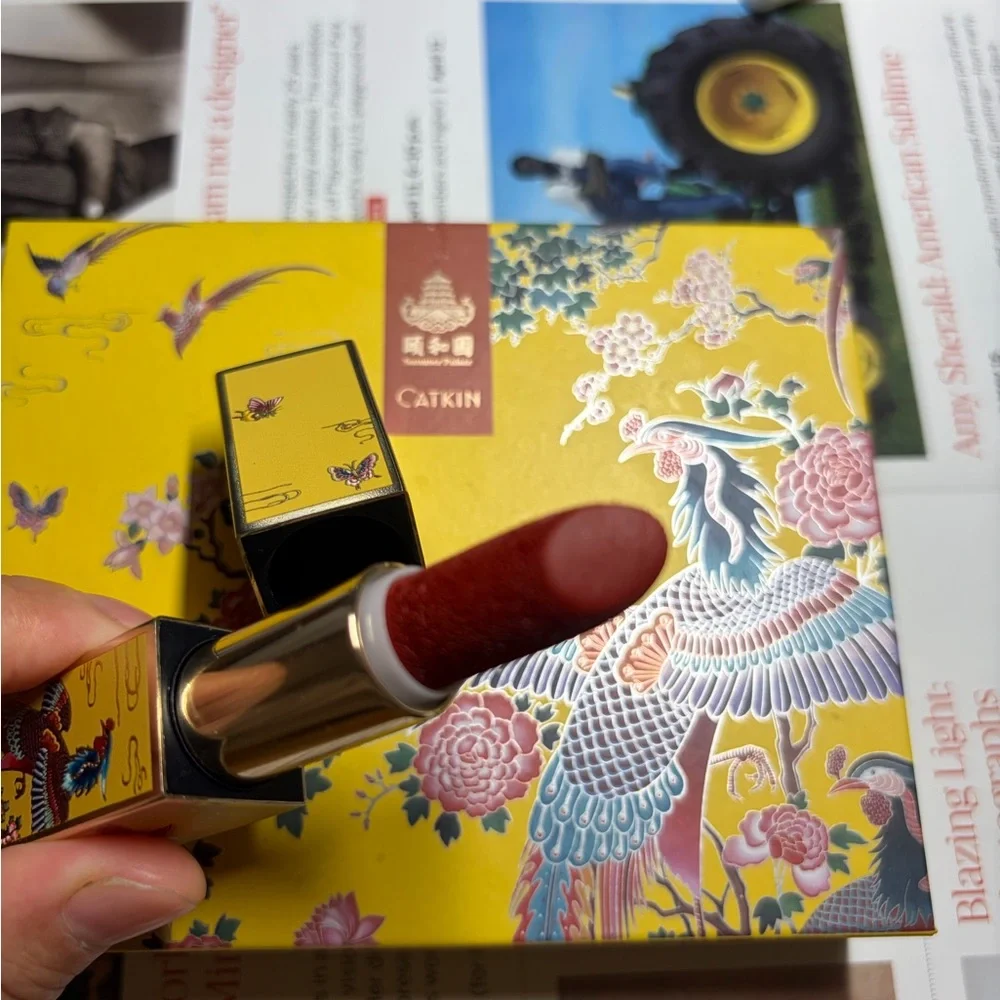 Oriental Beauty Lipstick Trio - Red and Gold